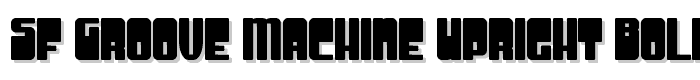 SF Groove Machine Upright Bold font
